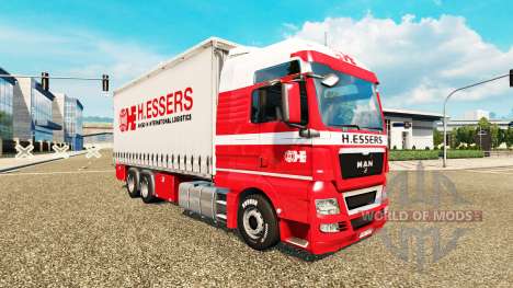 H. Essers de la piel para TGX camión tractor Tán para Euro Truck Simulator 2