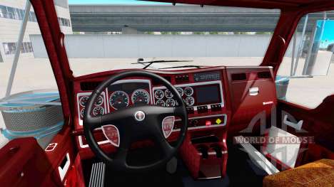 El interior de la v1.1 para Kenworth W900 para American Truck Simulator