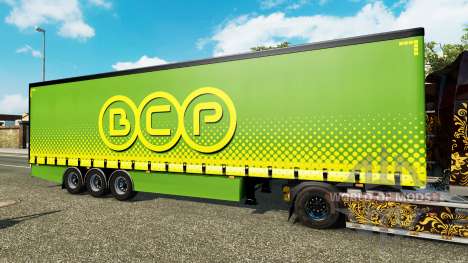Cortina semirremolque Krone BCP para Euro Truck Simulator 2