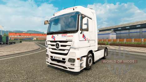 La piel BGL para tractor Mercedes-Benz para Euro Truck Simulator 2