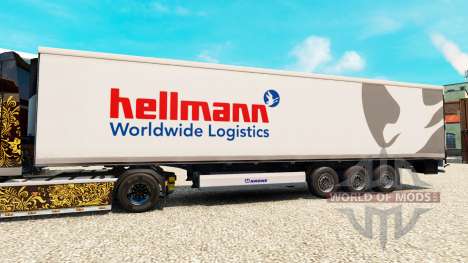 La piel Hellman en el semirremolque-el refrigera para Euro Truck Simulator 2