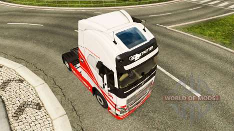 TruckSim de la piel para camiones Volvo para Euro Truck Simulator 2