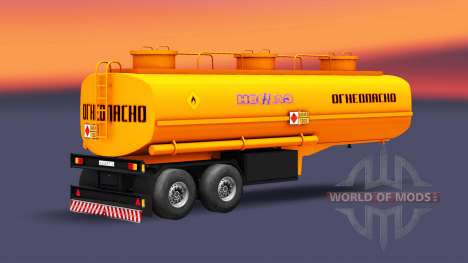Combustible semi-remolque NefAZ para Euro Truck Simulator 2