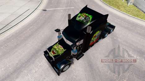 La piel de la Máxima Overdrive en el camión Pete para American Truck Simulator