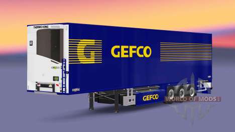 Semi-remolque frigorífico Chereau Gefco para Euro Truck Simulator 2