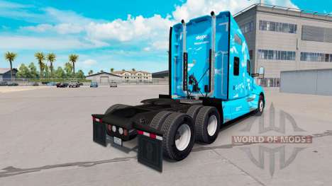 La piel de Skype en un Kenworth tractor para American Truck Simulator