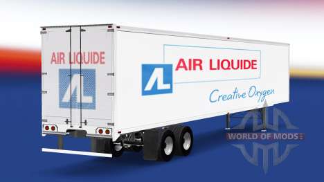 La piel de Air Liquide en el remolque para American Truck Simulator