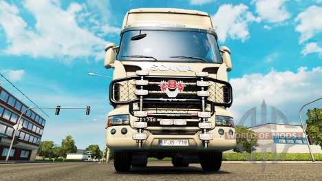 El parachoques V8 v2.0 camión Scania para Euro Truck Simulator 2