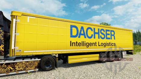 Dachser skin for trailers para Euro Truck Simulator 2