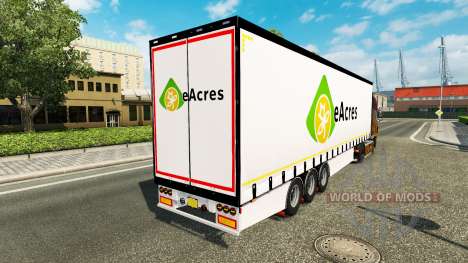 Cortina semirremolque Krone EuroAcres para Euro Truck Simulator 2
