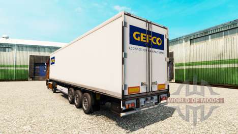 La piel Gefco para la semi-refrigerados para Euro Truck Simulator 2