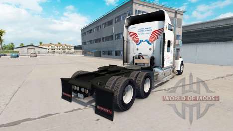 Скин Postal de los Estados unidos на Kenworth W9 para American Truck Simulator