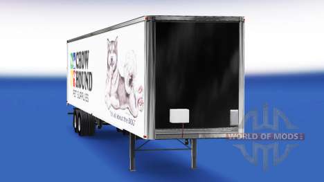 La piel Chow Hound en el remolque para American Truck Simulator