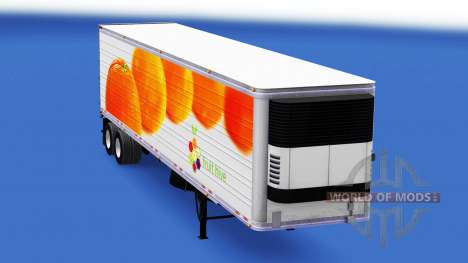 La piel de las Naranjas en el remolque para American Truck Simulator