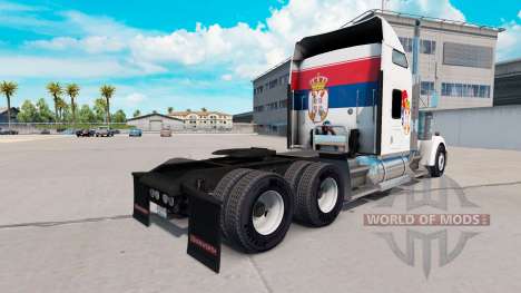 Serbia piel para el Kenworth W900 tractor para American Truck Simulator