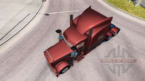 Metálico de la piel para el camión Peterbilt 389 para American Truck Simulator