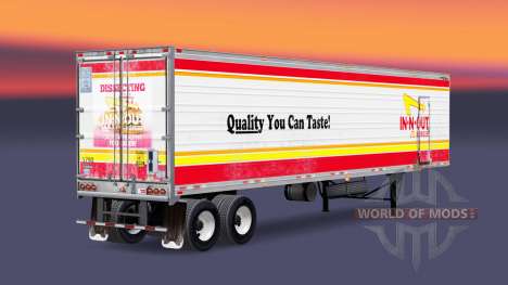 La piel DE in-N-OUT para la semi-refrigerados para American Truck Simulator