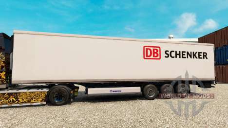 La piel DB Schenker para la semi-refrigerados para Euro Truck Simulator 2