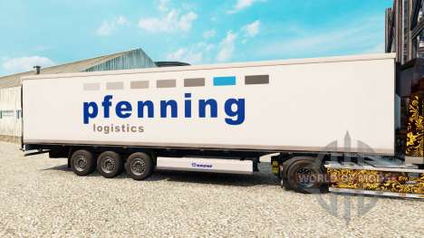 La piel Pfenning para la semi-refrigerados para Euro Truck Simulator 2