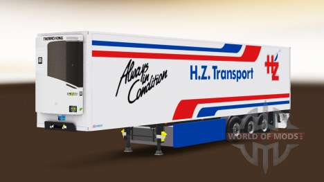 Semitrailer reefer EN and H. Z. Transporte para Euro Truck Simulator 2