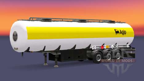 La piel Agip combustible semi-remolque para Euro Truck Simulator 2
