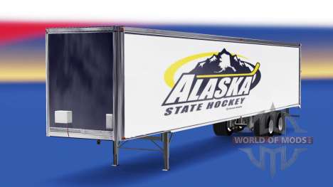 La piel del Estado de Alaska de Hockey en el rem para American Truck Simulator