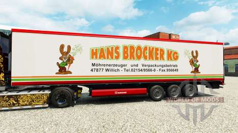 La piel Hans Brocker KG para la semi-refrigerado para Euro Truck Simulator 2