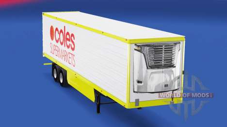 La piel de Coles de Supermercados en el trailer para American Truck Simulator