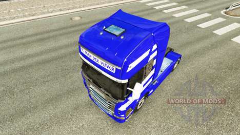 La piel de T. van der Vijver en el tractor Scani para Euro Truck Simulator 2