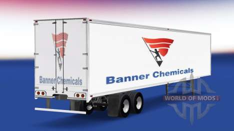 La piel Banner de productos Químicos en el remol para American Truck Simulator
