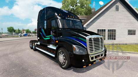 Скин Juan Christner на Freightliner Cascadia para American Truck Simulator