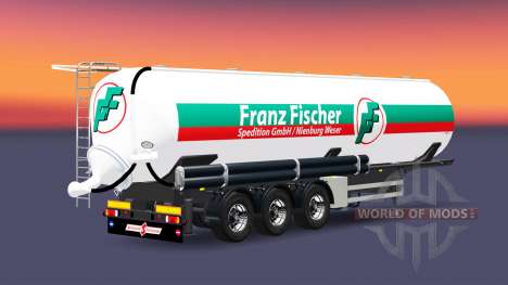 The semitrailer tanque de Franz Fischer para Euro Truck Simulator 2