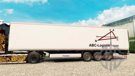 La piel ABC-Logística para la semi-refrigerados para Euro Truck Simulator 2