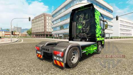 Dragón verde de piel para HOMBRE camión para Euro Truck Simulator 2