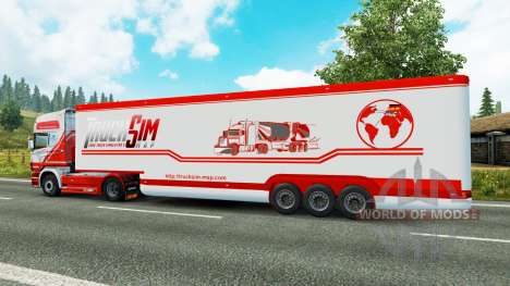 El semirremolque-el refrigerador TruckSim para Euro Truck Simulator 2