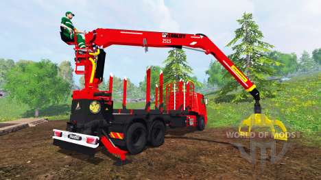KamAZ-65117 6x4 [de madera] para Farming Simulator 2015