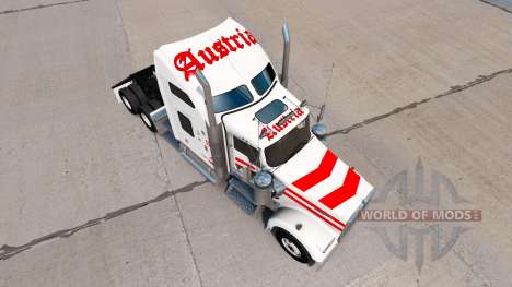 La piel de Austria en camión Kenworth W900 para American Truck Simulator
