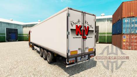 La piel KLV para la semi-refrigerados para Euro Truck Simulator 2