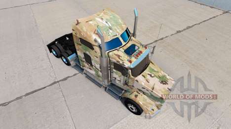 La piel de Camuflaje en el camión Kenworth T800 para American Truck Simulator