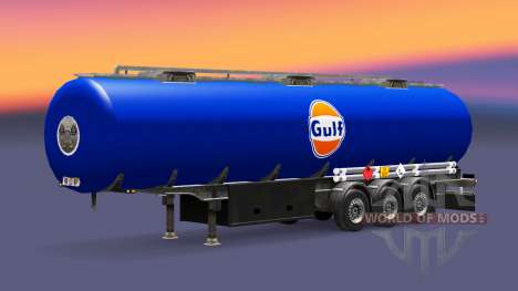 La piel del Golfo de combustible semi-remolque para Euro Truck Simulator 2
