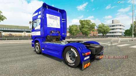 La piel de T. van der Vijver en el tractor Scani para Euro Truck Simulator 2
