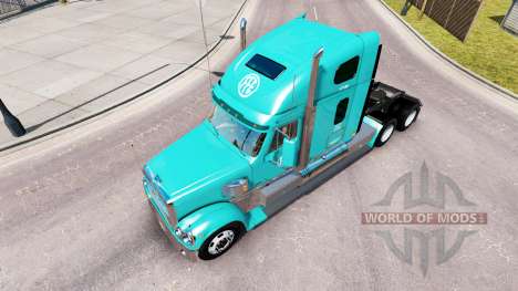 La piel FFE en el camión Freightliner Coronado para American Truck Simulator