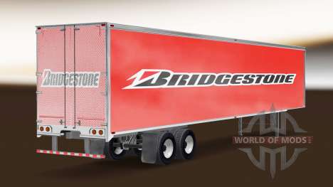 Bridgestone de la piel en el remolque para American Truck Simulator
