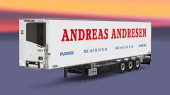 Semi-remolque frigorífico Chereau Andreas Andresen para Euro Truck Simulator 2