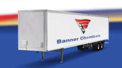 La piel Banner de productos Químicos en el remolque para American Truck Simulator