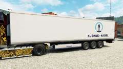 La piel Kuehne & Nagel de semi-refrigerados para Euro Truck Simulator 2