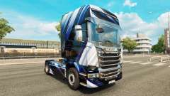 Las Rayas azules de la piel para Scania camión para Euro Truck Simulator 2