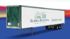 La piel de Alaska Hospital Regional en el remolque para American Truck Simulator
