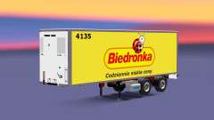 Semitrailer el refrigerador Corona Biedronka para Euro Truck Simulator 2