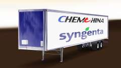 La piel ChemChina Y Syngenta en el remolque para American Truck Simulator